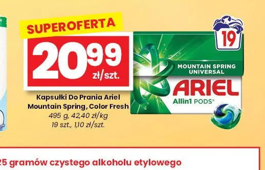 Kapsułki do prania Ariel Color Fresh promocja w emma MARKET