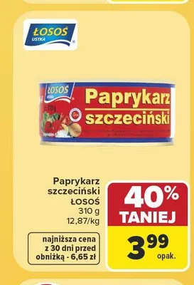Paprykarz szczeciński Łosoś promocja w Carrefour