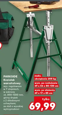 Koziołek warsztatowy Parkside promocja w Kaufland