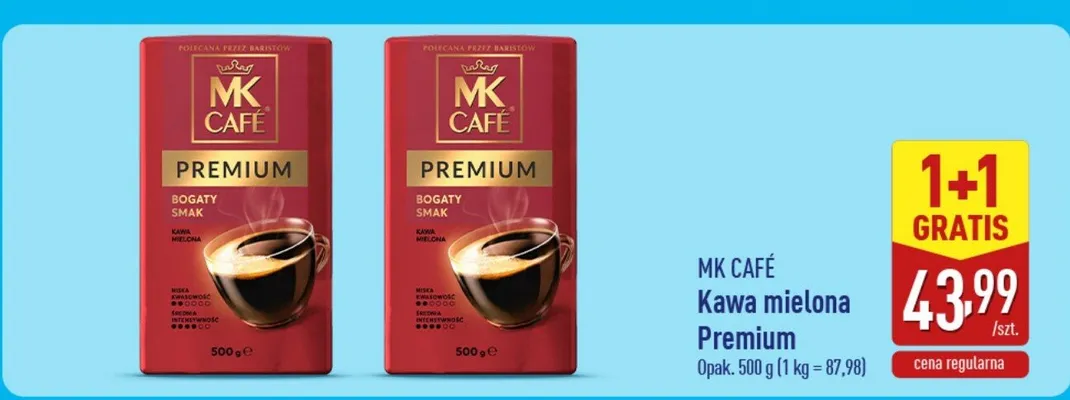 Kawa mielona Premium promocja w Aldi