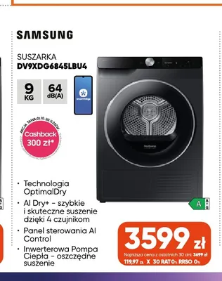 Suszarka DV9XDG6845LBU4 Samsung promocja w Max Elektro