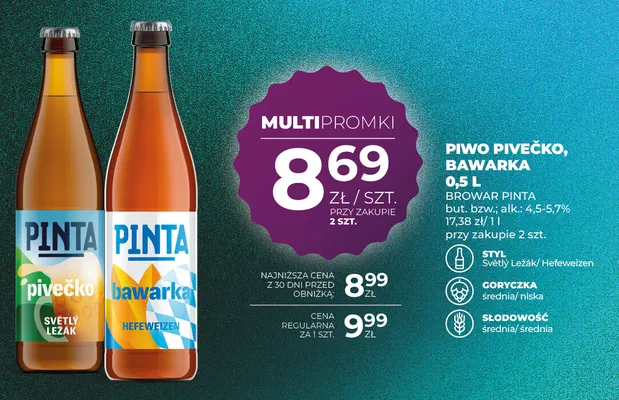 Piwo Bawarka Pinta promocja w Duży Ben