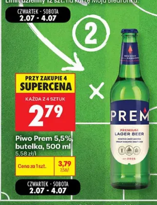 Piwo Prem promocja w Biedronka