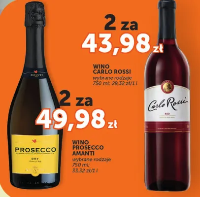 Wino Carlo Rossi wybrane rodzaje promocja w ABC