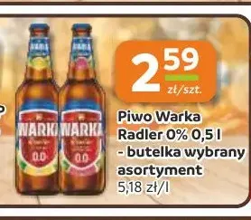 Piwo bezalkoholowe Warka Radler promocja w Gama