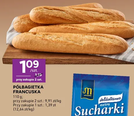 Półbagietka francuska promocja w Stokrotka