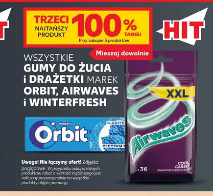 Drażetki Orbit Peppermint promocja w Kaufland