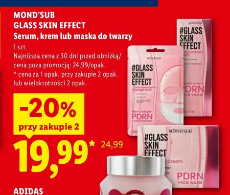 Serum do twarzy Glass Skin Effect Mond'sub promocja w Lidl