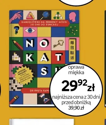 Książka Łamigłówki na zdrowy mózg Nōkatsu promocja w Empik