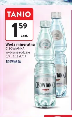 Woda mineralna Cisowianka promocja w Intermarche