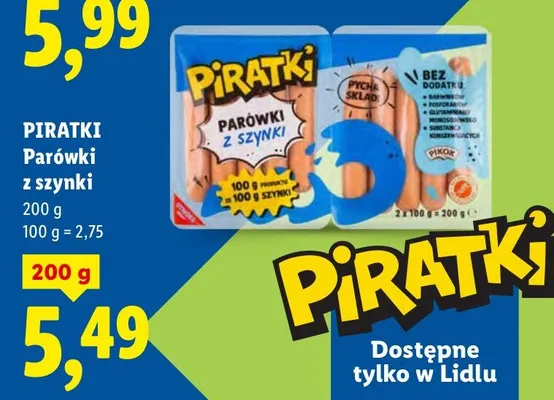 Parówki z szynki promocja w Lidl