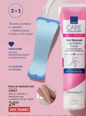 Krem do depilacji ciała AVON CARE promocja w AVON