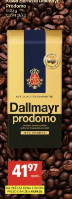 Kawa ziarnista Prodomo promocja w Delikatesy Centrum