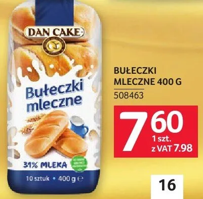 Bułeczki mleczne Dan Cake 400 g promocja w Selgros