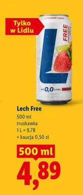 Piwo Free truskawka promocja w Lidl