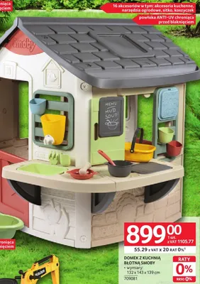 Domek z kuchnią błotną Smoby promocja w Selgros