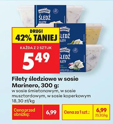 Filety śledziowe w sosie śmietanowym promocja w Biedronka