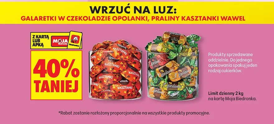 Galaretki w czekoladzie  promocja w Biedronka
