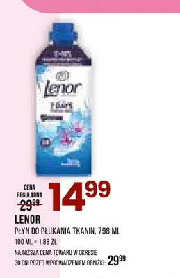 Płyn do płukania tkanin Lenor promocja w Drogerie Natura