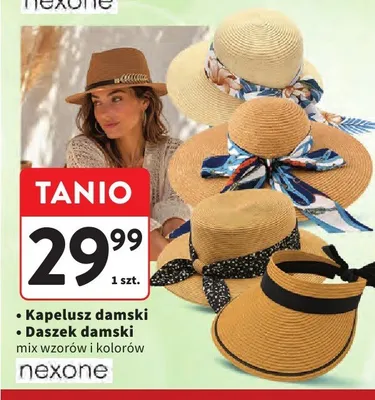 Kapelusz damski Nexone promocja w Intermarche