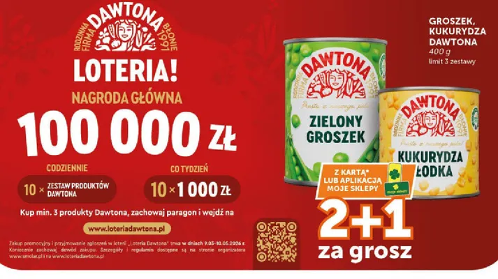 Groszek zielony promocja w Groszek