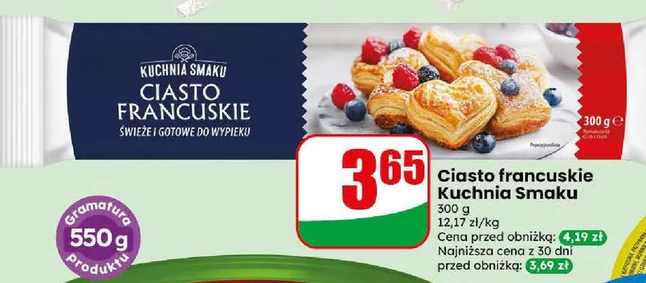 Ciasto francuskie Kuchnia Smaku promocja w Dino