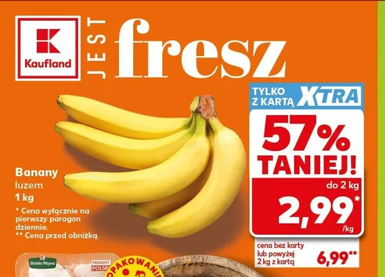 Banany luzem promocja w Kaufland