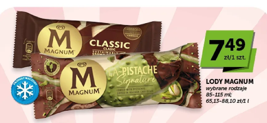 Lody Magnum La-Pistache Signature promocja w Groszek