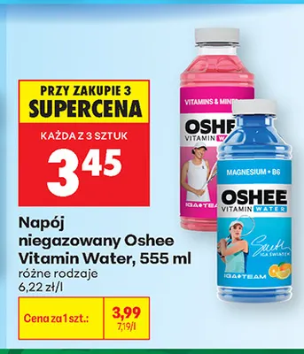 Napój niegazowany Oshee Vitamin Water promocja w Biedronka