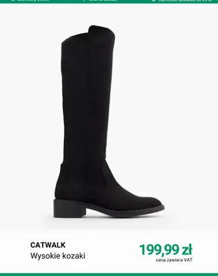 Wysokie kozaki Catwalk promocja w Deichmann