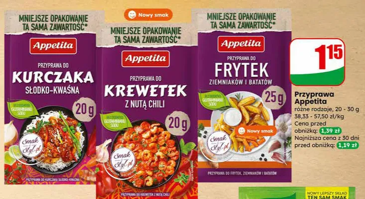 Przyprawa do krewetek z nutą chili promocja w Dino