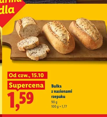 Bułka z nasionami rzepaku promocja w Lidl