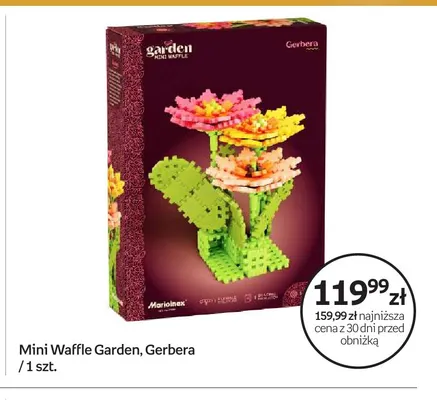 Klocki Mini Waffle Garden Gerbera Marioinex promocja w Empik