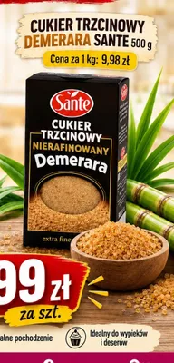 Cukier trzcinowy Demerara Sante promocja w emma MARKET