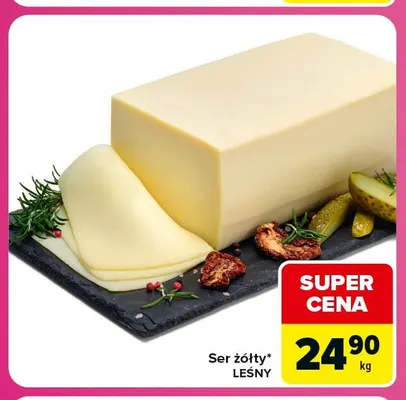 Ser żółty Leśny promocja w Carrefour Market