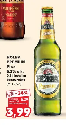 Piwo Holba Premium promocja w Kaufland