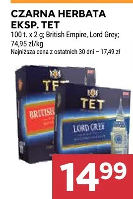 Czarna herbata ekspresowa TET Lord Grey promocja w Stokrotka