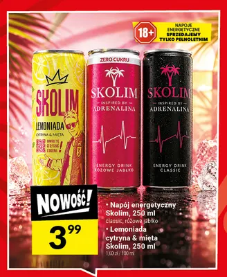 Napój energetyczny Skolim classic promocja w Twój Market