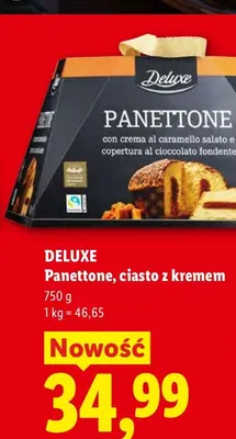 Panettone ciasto z kremem Deluxe promocja w Lidl
