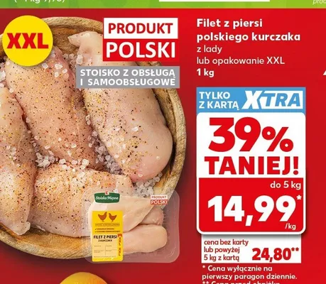 Filet z piersi polskiego kurczaka opakowanie XXL promocja w Kaufland