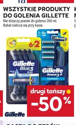 Produkty do golenia Gillette promocja w Stokrotka