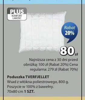 Poduszka TVERFJELLET promocja w Jysk
