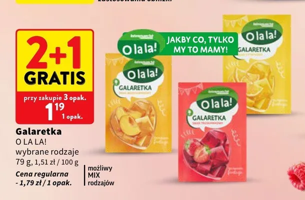 Galaretka O la la! promocja w Intermarche