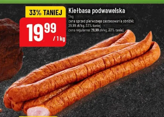 Kiełbasa podwawelska promocja w POLOmarket