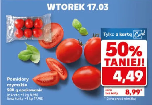 Pomidory krymskie promocja w Kaufland