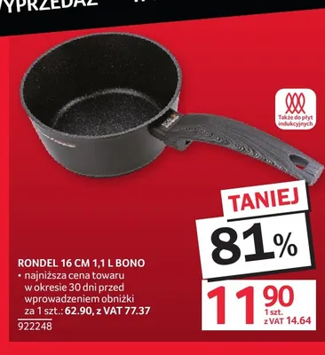 Rondel 16 cm 1,1 l Bono promocja w Selgros