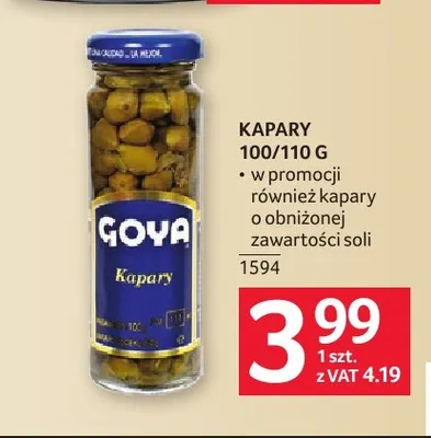 Kapary Goya promocja w Selgros