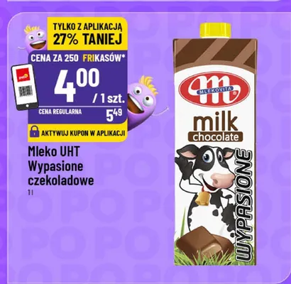Mleko UHT Wypasione czekoladowe Mlekovita promocja w POLOmarket