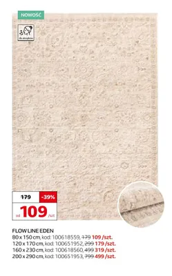 Dywan Flow Line Eden 80x150 cm promocja w Komfort