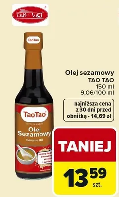 Olej sezamowy promocja w Carrefour